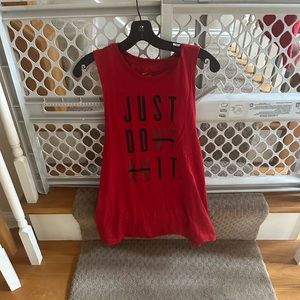 Women's Red Sleeveless Top